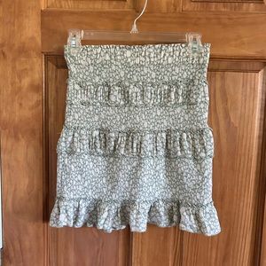 Ruffled Floral Skirt